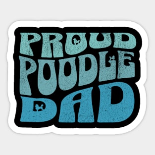 Proud Poodle Dad Sticker